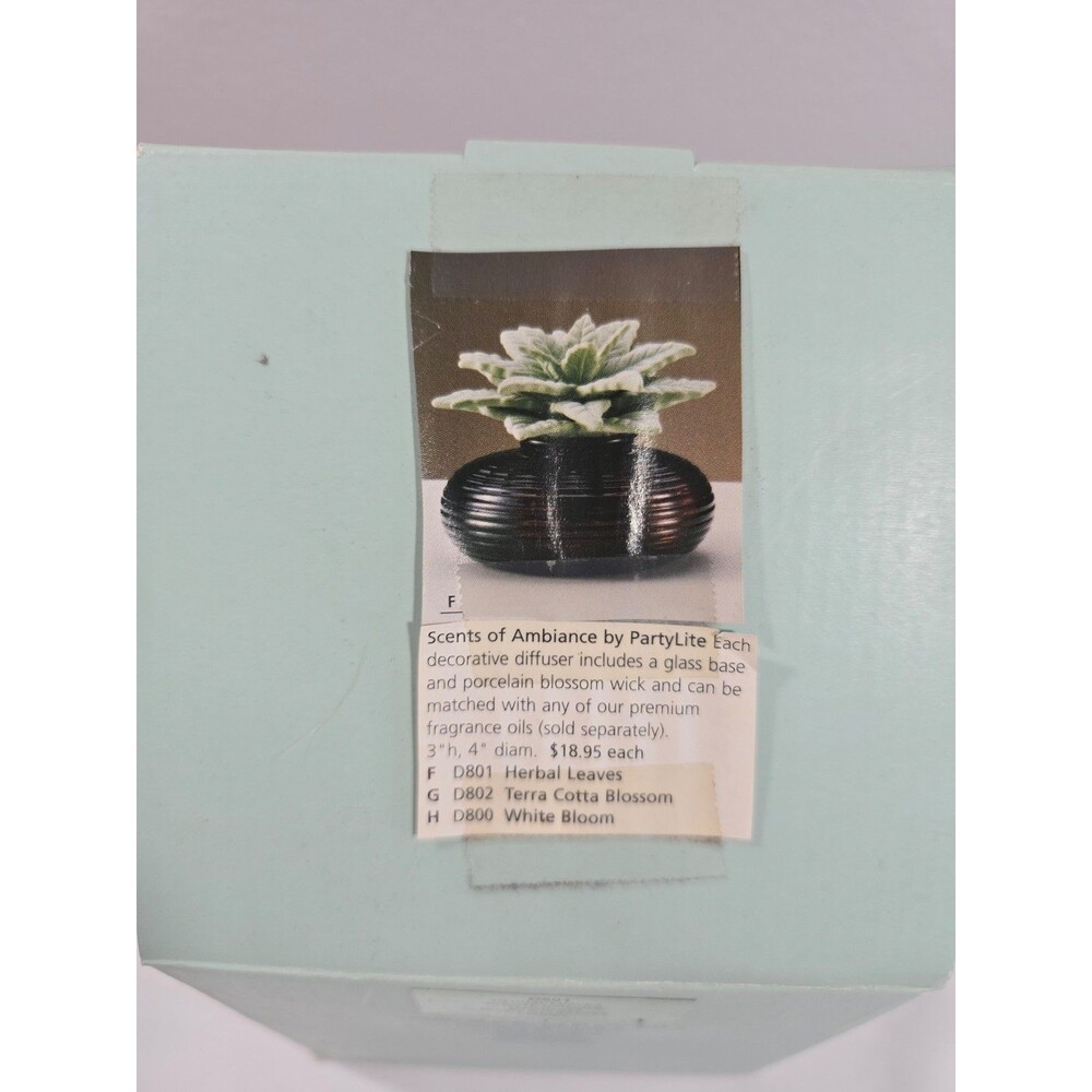 New PartyLite Scents Of Ambiance Herbal Leaves Retired NEW in box - Picture 2 of 7